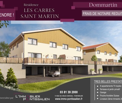 DOMMARTIN - APPARTEMENT DUPLEX T4 - REZ DE JARDIN - BALCON -