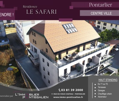 PONTARLIER - HYPER CENTRE : APPARTEMENT DE TYPE 3 AVEC TERRA