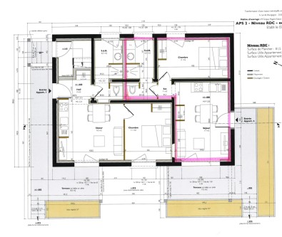 RDC T2 AVEC TERRASSE.