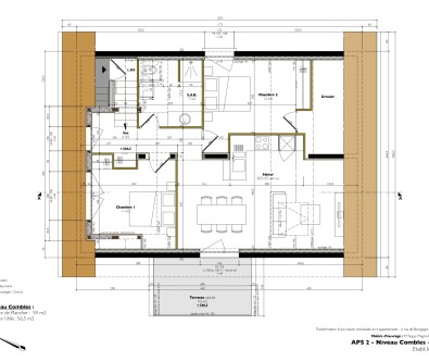 PONTARLIER :T3 REFAIT A NEUF,TERRASSE ET PARKING