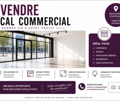 PONTARLIER : MURS COMMERCIAUX PLEIN CENTRE VILLE